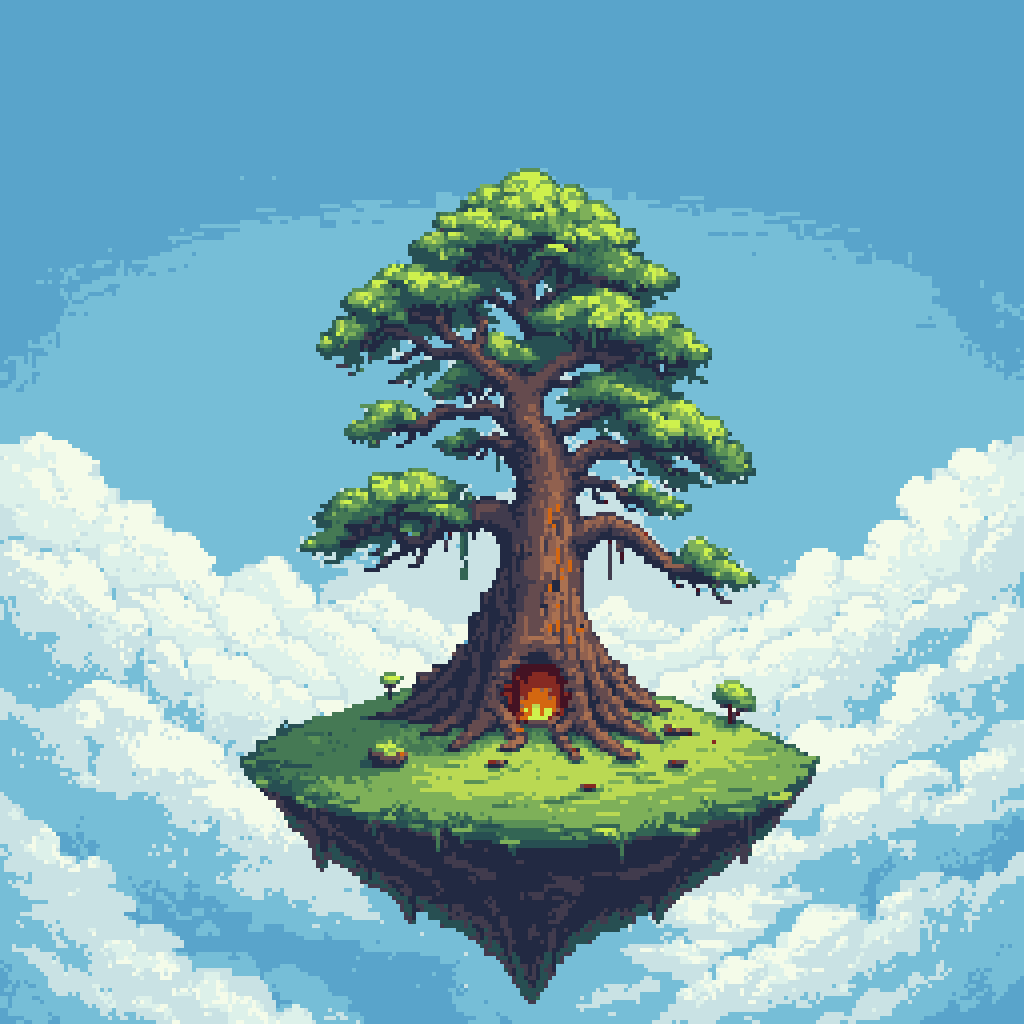 Floating island with...-352979-0