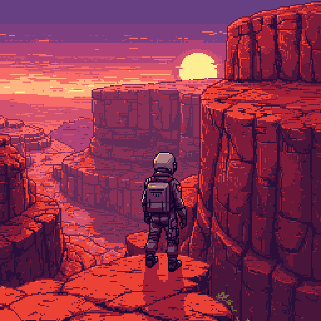 Lone astronaut on a ...-552235-0