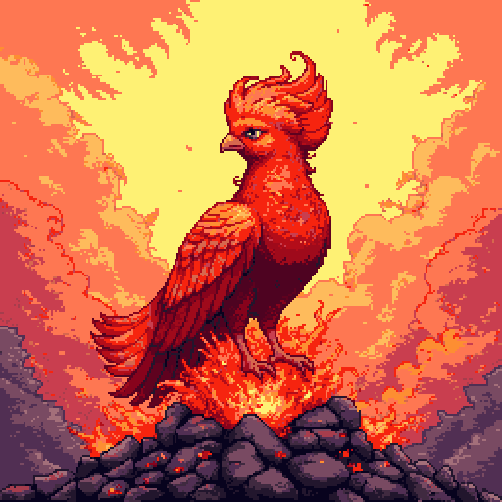 Phoenix rising from ...-947679-0