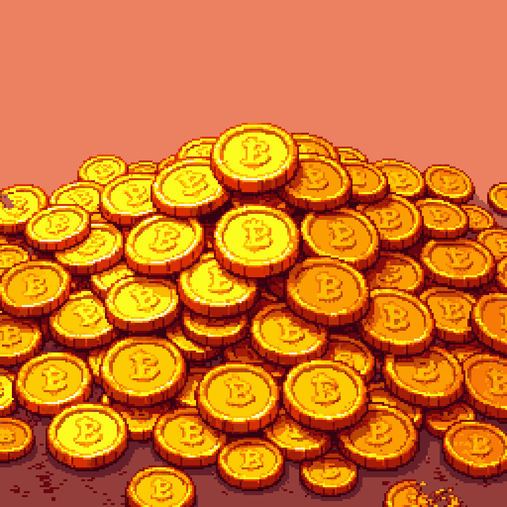 Pile of shiny gold p...-366845-0