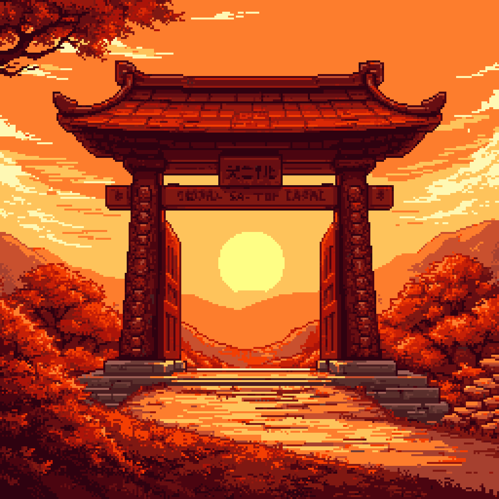 orii gate against a ...-19115-0